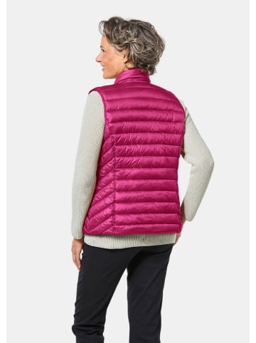 GOLDNER Steppweste Figurschmeichelnde Weste mit leichter Wattierung in sangria