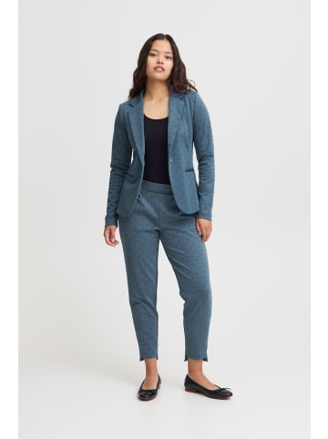 ICHI IHKATE PRINT PA25 regular fit in Blue Mirage Flock Dot