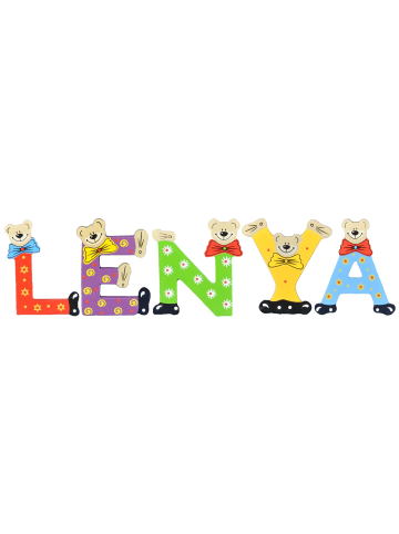 Playshoes Deko-Buchstaben "LENYA" in bunt