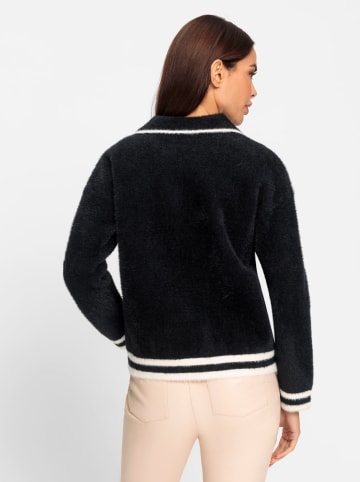Heine Strickjacke in schwarz-ecru