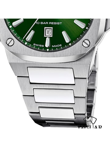 Jaguar Analog-Armbanduhr Jaguar RC. silber groß (ca. 41mm)