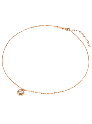 Eastside NY Halskette Herz Edelstahl Preciosa in roségold