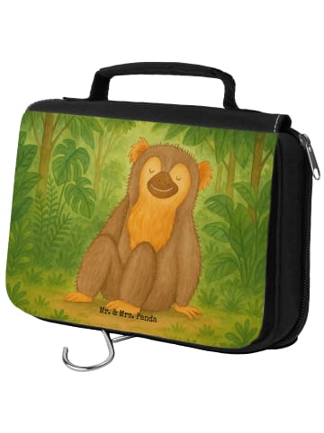 Mr. & Mrs. Panda Schminktasche Affe Design ohne Spruch in Weiß