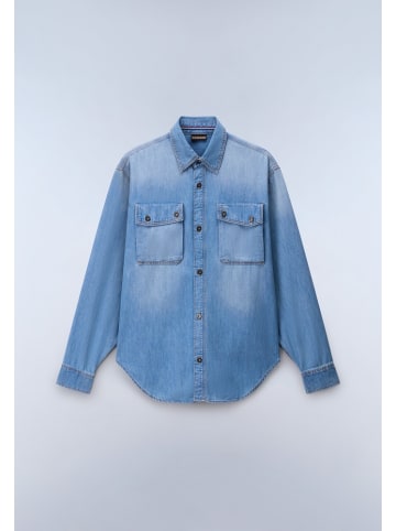 Napapijri Longsleeve "O-Kiene Ls" in Blau