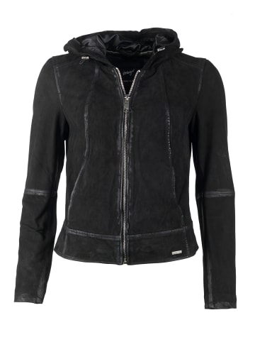Maze Lederjacke Donie in schwarz