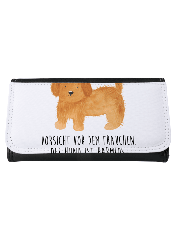 Mr. & Mrs. Panda Brieftasche Damen Hund Flauschig mit Spruch in Weiß