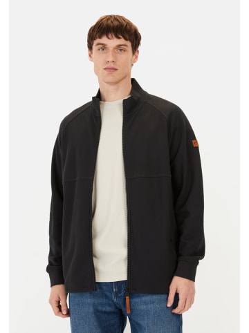 Camel Active Sweatjacke mit Stehkragen in Schwarz