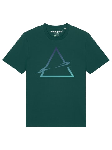 wat? Apparel T-Shirt Triangle in Dunkelgrün