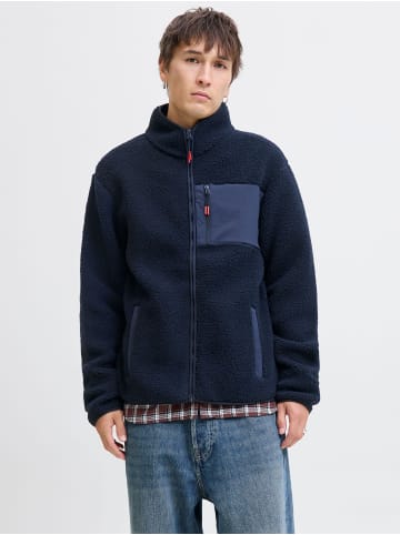 Jack & Jones Fleecejacke in Sky Captain
