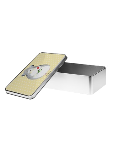 Mr. & Mrs. Panda Geschenkbox Chinchilla Blume ohne Spruch in Gelb Pastell