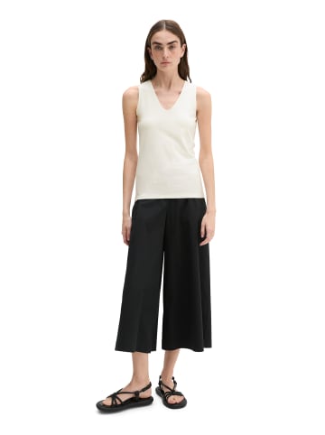 Marc O'Polo V-Neck-Top slim in White Cotton