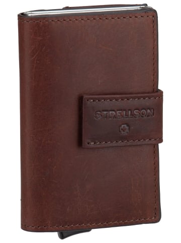 Strellson Kreditkartenetui Brick Lane C-Three E-cage sv8 in Dark Brown