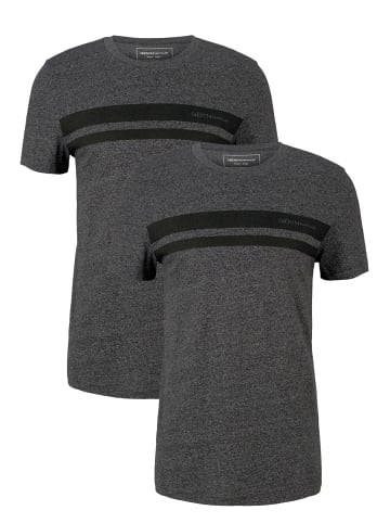 Tom Tailor 2-er Set Basic T-Shirts in Grau-2