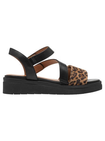 Tamaris WIDE FIT Sandalette in BLACK/LEO
