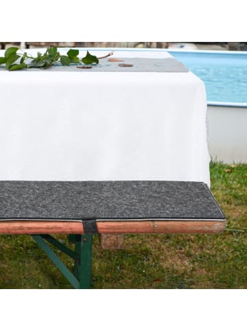 DuneDesign 2er Set Filz Bierbankauflage Helgoland in Anthrazit