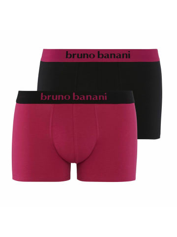 Bruno Banani Boxershort 2er Pack in Fuchsia/Schwarz