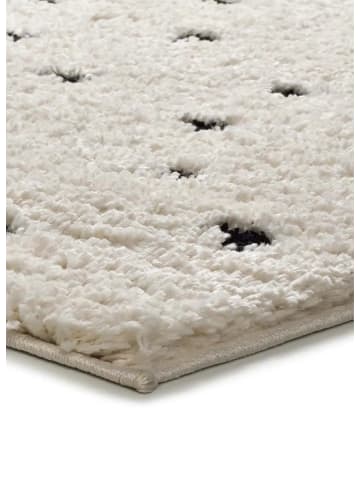 Atticgo Hochflor-Teppich ATESA in weiß/schwarz