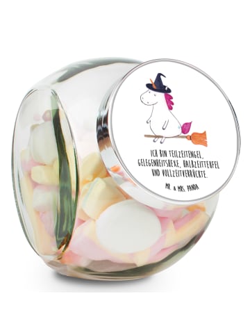 Mr. & Mrs. Panda gewürzglas Einhorn Hexe mit Spruch in Weiß