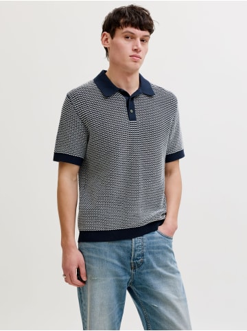 Jack & Jones Gestricktes Polo in Sky Captain