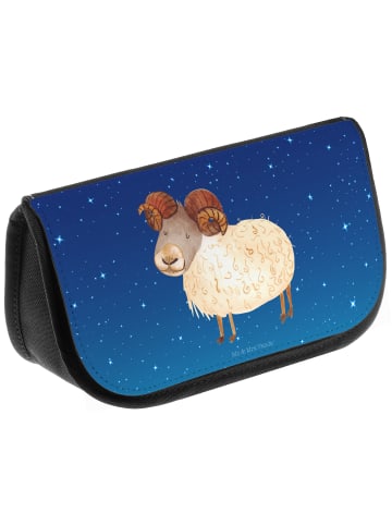 Mr. & Mrs. Panda Kulturbeutel Sternzeichen Widder ohne Spruch in Sternenhimmel Blau