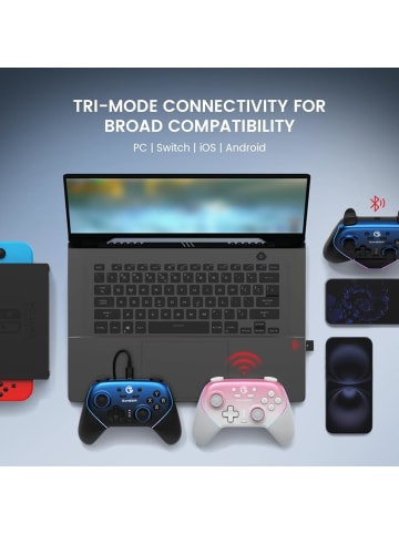 Gamesir Super Nova kabelloser 1000Hz Controller mit Ladestation Nightfall Blue