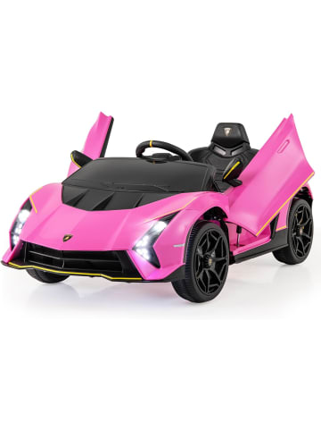 COSTWAY Kinder Elektroauto Lamborghini in Rosa