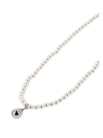 gaya Women Necklace in Silver White