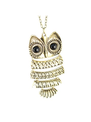 Onlinehandel Gruber Eulenkette im Retrodesign gold