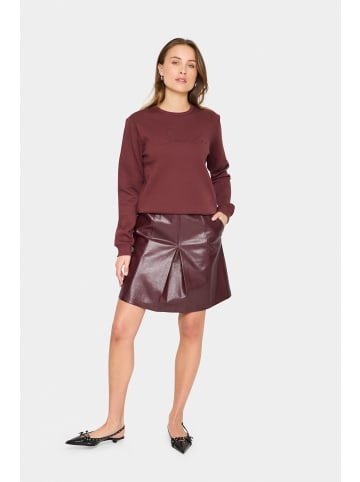 SAINT TROPEZ Sweatshirt LyonaSZ Lockere Passform in Decadent Chocolate