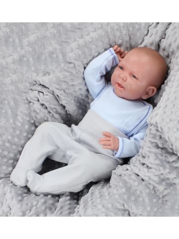 TupTam Unisex Baby Wickelshirt Langarm 5er Pack in blau/grau
