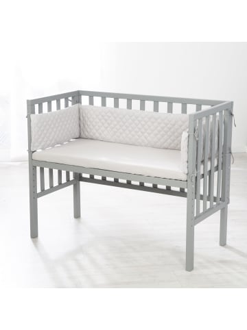roba Beistellbett 2in1 roba Style + Matratze, Nestchen & Barriere, höhenverstellbar