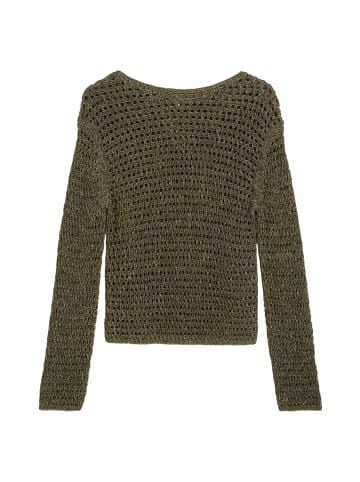 Marc O'Polo Netzpullover regular in Medium Green