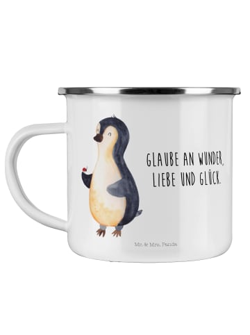 Mr. & Mrs. Panda Tasse Pinguin Marienkäfer mit Spruch in Weiß