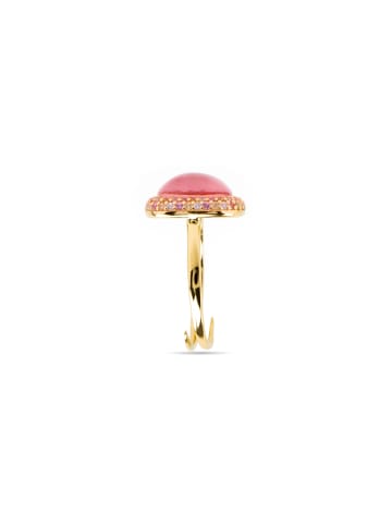 Luxenter Ring Baddal 925er Sterlingsilber verstellbar -Baddal pink