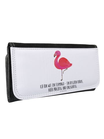 Mr. & Mrs. Panda Damen Portemonnaie Flamingo Classic mit Spruch in Weiß