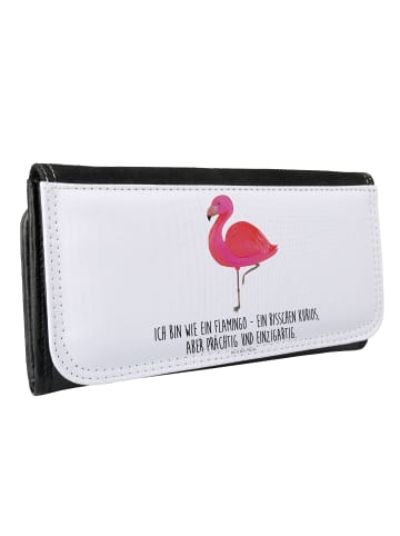 Mr. & Mrs. Panda Portemonnaie Flamingo Classic mit Spruch in Weiß