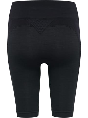 Hummel Hummel Cycling Kurze Hose Hmlclea Yoga Damen Atmungsaktiv Schnelltrocknend Nahtlosen in BLACK MELANGE