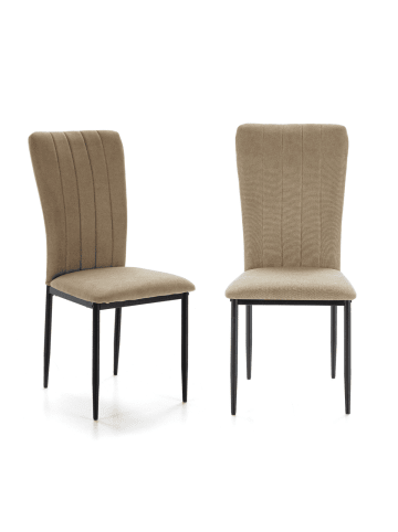 CALICOSY 4er-Set Stühle HOLLY  in Grün - (W) 43  x (H) 46  x (L) 58  cm