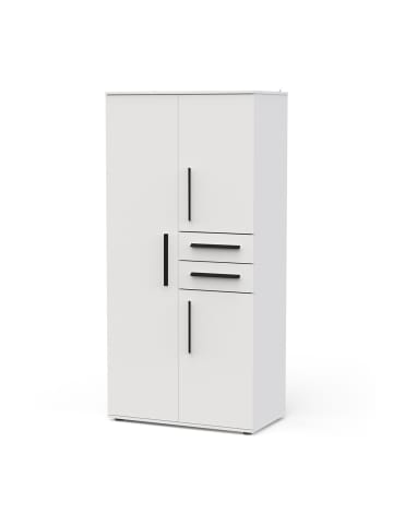 CALICOSY Garderobe NAYA in Weiß - (W) 90,4  x (H) 188  x (L) 50  cm