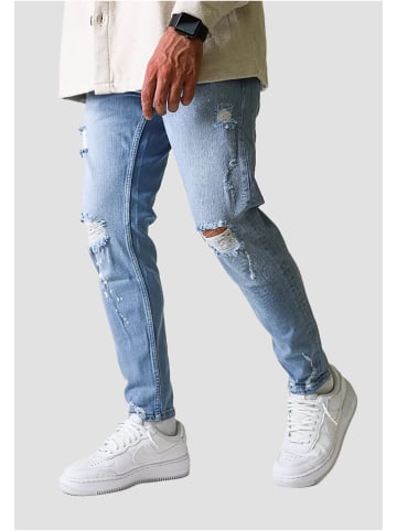 2Y Premium Straight Fit in blue