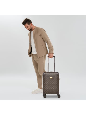 Lazarotti Palermo 4 Rollen Kabinentrolley S 55 cm in dark brown