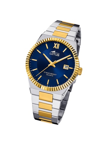 Lotus Chronograph-Armbanduhr Lotus Classic silber,gold groß (ca. 40mm)