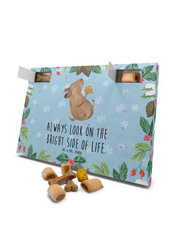 Mr. & Mrs. Panda Hund Adventskalender Hund Keks mit Spruch in Eisblau