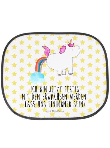 Mr. & Mrs. Panda Sonnenschutz Auto Einhorn Pupsen mit Spruch in Weiß