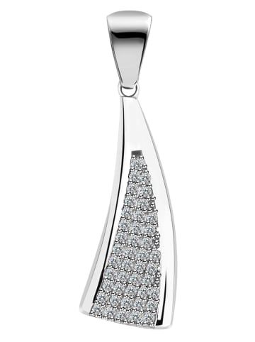 Adeliás Damen Anhänger aus 925 Silber mit Zirkonia in silber