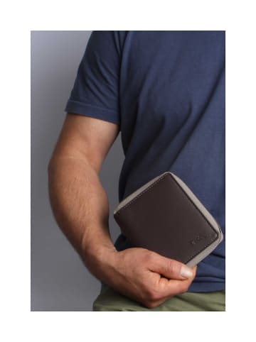 VARGU Echtleder Geldbörse WENS 1-A mono in brown