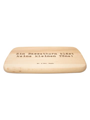 Mr. & Mrs. Panda Holz Küchenbrett Spruch Bassethorn Klänge mit S... in Transparent