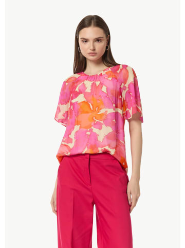 comma Bluse kurzarm in Pink
