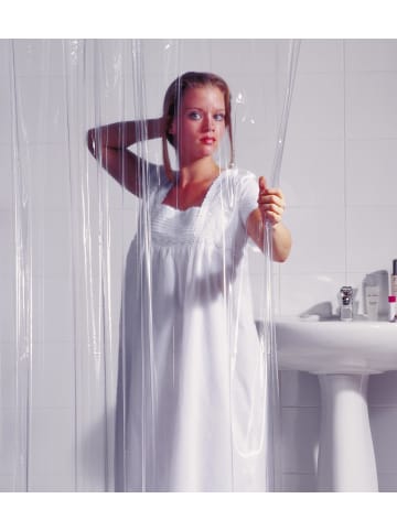 RIDDER Duschvorhang Folie Brillant transparent