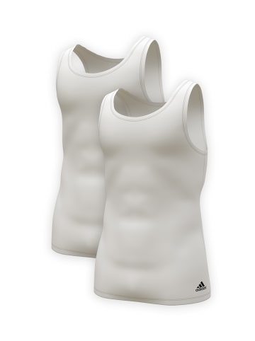 adidas T-Shirt Tank Top (2PK) in White